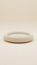 Cream Sands Natural Fiber Pet Bed